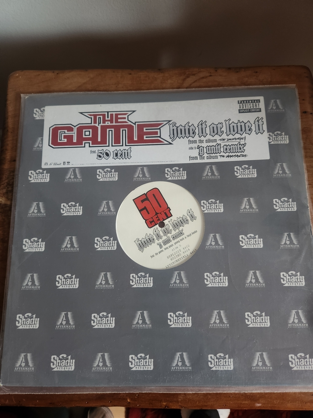 The Game feat. 50 Cent "Hate It Or Love It" Vinyl Single - Black